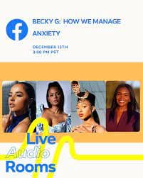 "How we manage anxiety" with Becky G, Normani, Christina Milian and Rhonda Richards-Smith