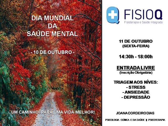 Dia Mundial da Saúde Mental na FisioQ
