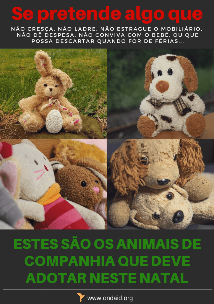 Campanha de sensibilização da ONDAID para uma adoção consciente no Natal