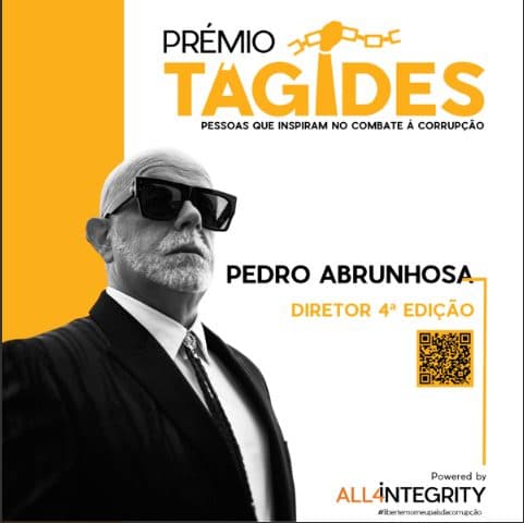 Pedro Abrunhosa é nomeado diretor da 4ª edição do Prémio Tágides: pessoas que inspiram no combate à corrupção