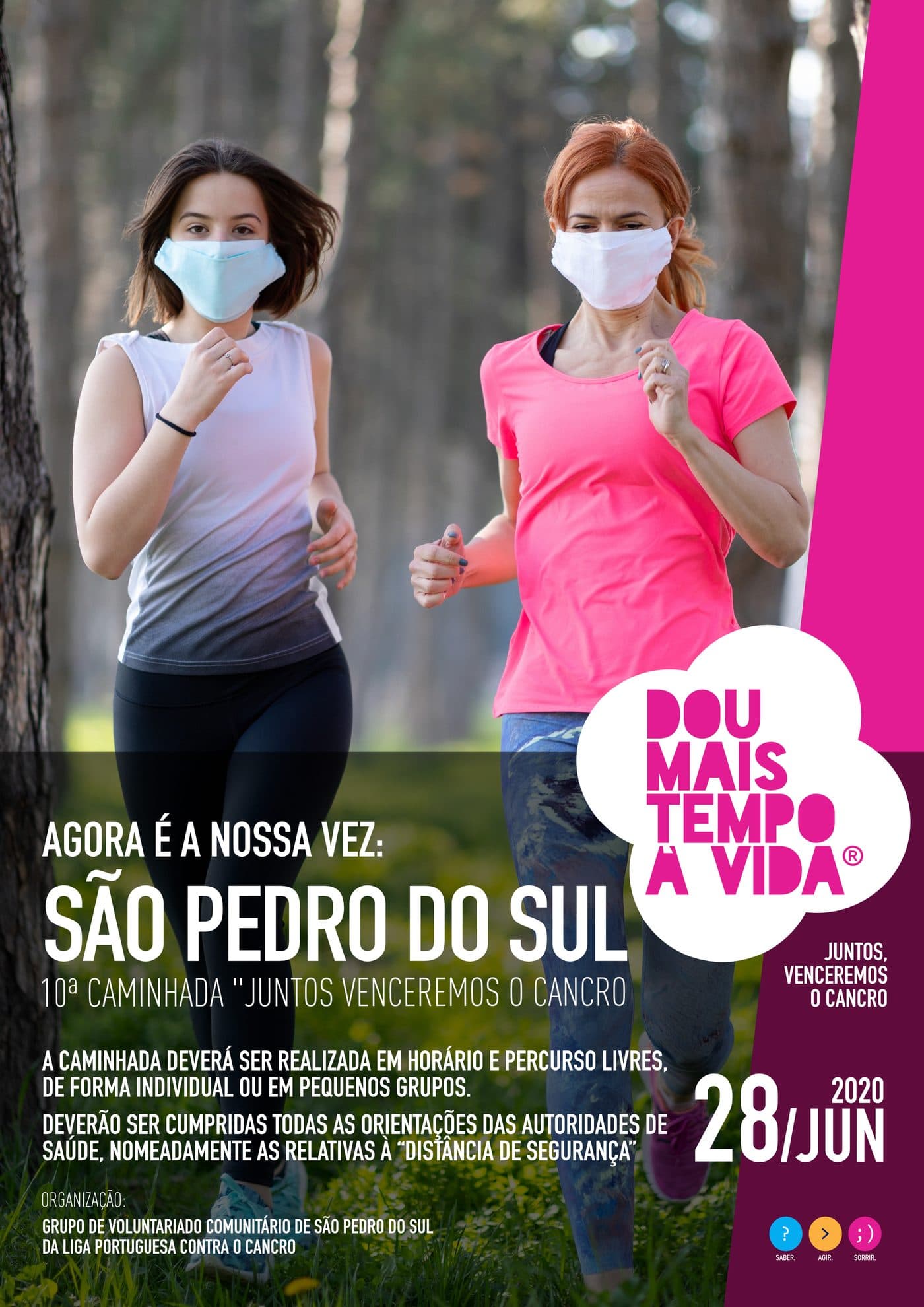 Iniciativa "Dou mais tempo à vida-Juntos venceremos o cancro" em São Pedro do Sul