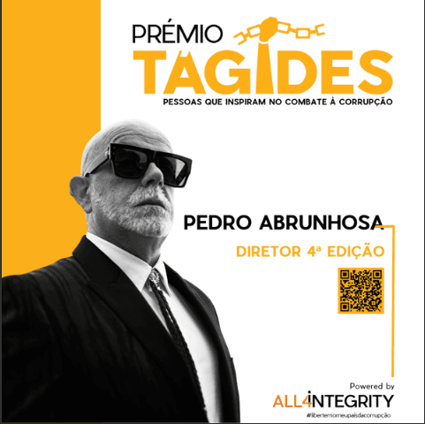 Pedro Abrunhosa é nomeado diretor da 4ª edição do Prémio Tágides: pessoas que inspiram no combate à corrupção