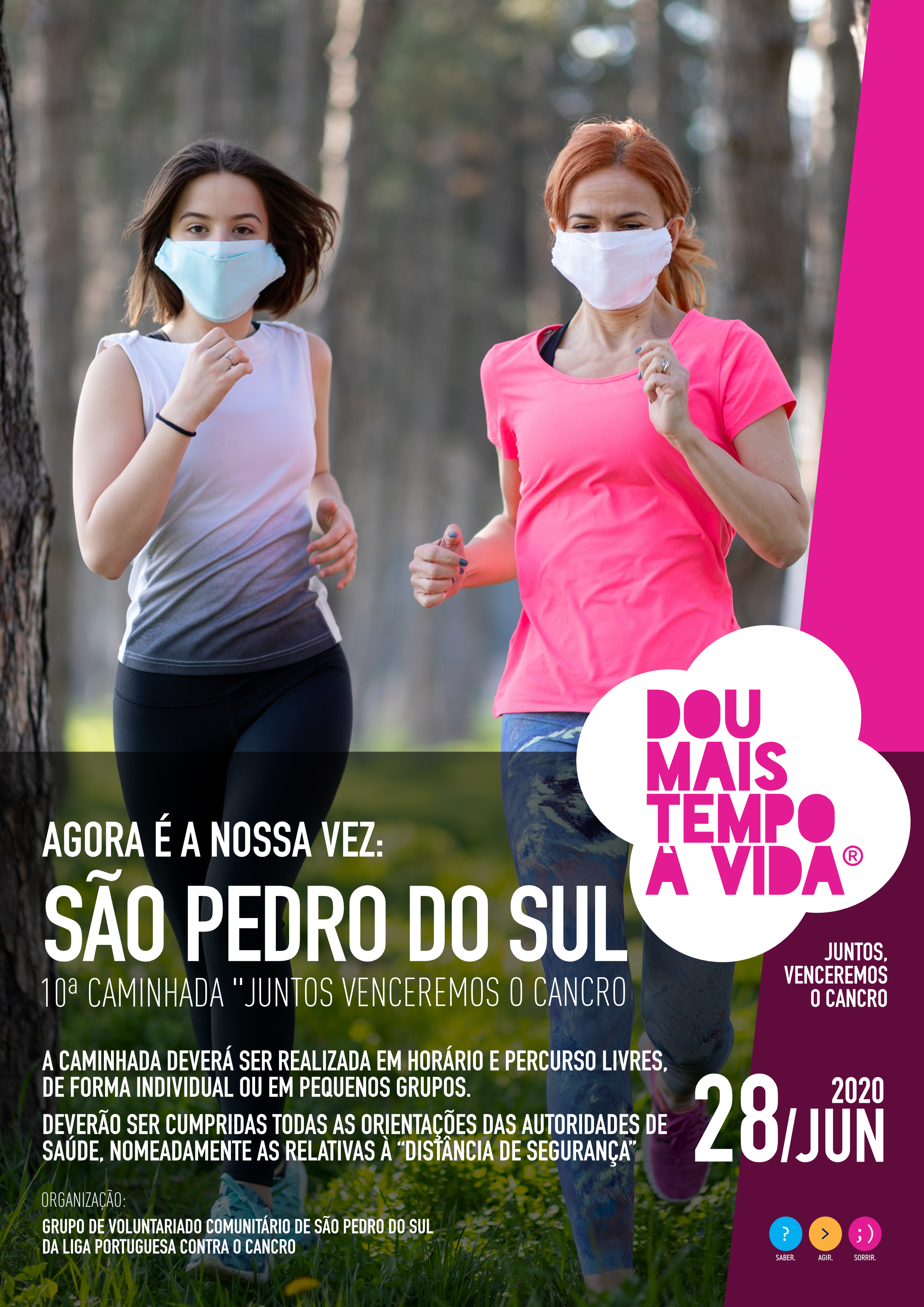 Iniciativa "Dou mais tempo à vida-Juntos venceremos o cancro" em São Pedro do Sul